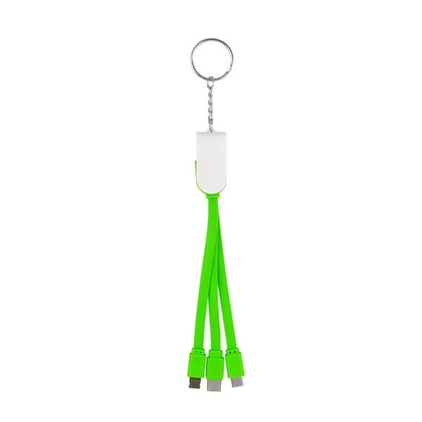 Swivel 3-In-1 Keychain Cable With Type C USB... from ASI 30208 A P Specialties / AP Specialties