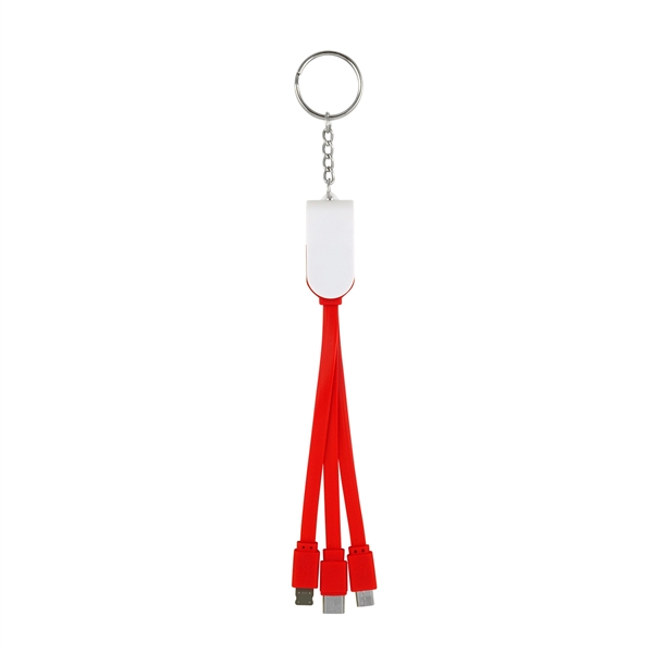 Swivel 3-In-1 Keychain Cable With Type C USB... from ASI 30208 A P Specialties / AP Specialties