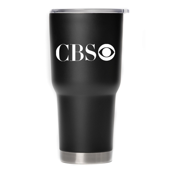 30 oz stainless steel vacuum insulated mug with lid... from ASI 40544 Binaco