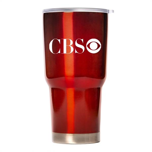 30 oz stainless steel vacuum insulated mug with lid... from ASI 40544 Binaco