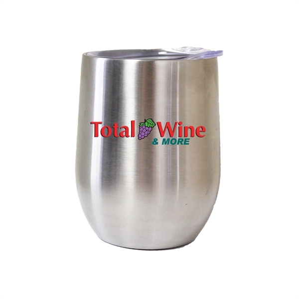 12 oz stainless steel vacuum insulated stemless wine glass... from ASI 40544 Binaco