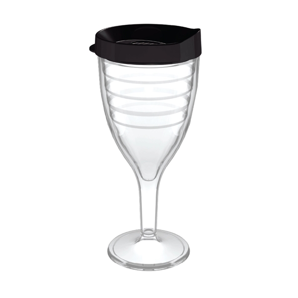 12 oz. double-wall insulated SAN plastic Double Wall Wine Goblet.... from ASI 73871 Next Promotions LLC