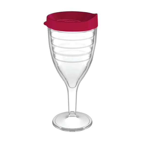 12 oz. double-wall insulated SAN plastic Double Wall Wine Goblet.... from ASI 73871 Next Promotions LLC