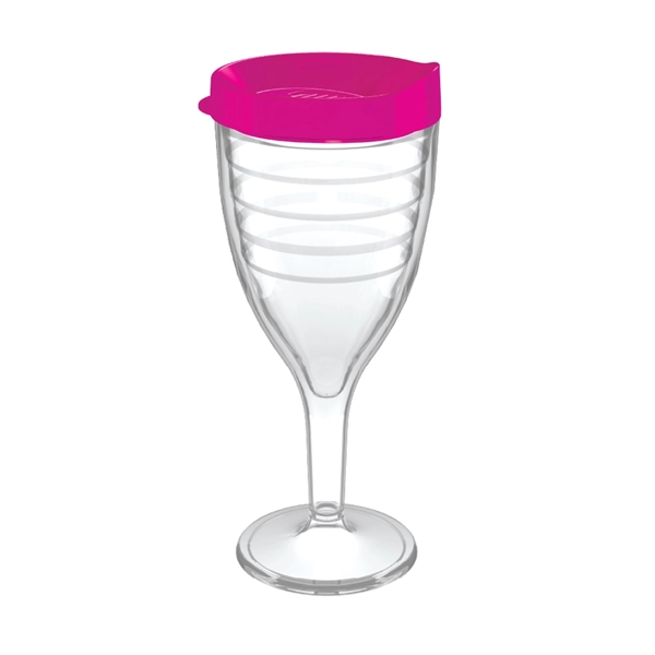 12 oz. double-wall insulated SAN plastic Double Wall Wine Goblet.... from ASI 73871 Next Promotions LLC