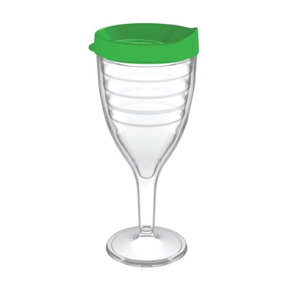 12 oz. double-wall insulated SAN plastic Double Wall Wine Goblet.... from ASI 73871 Next Promotions LLC