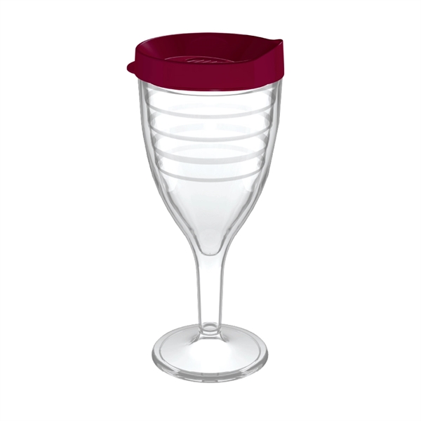 12 oz. double-wall insulated SAN plastic Double Wall Wine Goblet.... from ASI 73871 Next Promotions LLC