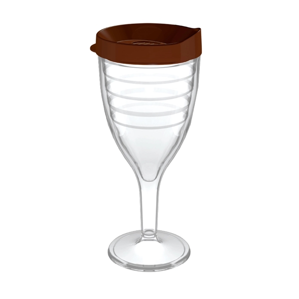 12 oz. double-wall insulated SAN plastic Double Wall Wine Goblet.... from ASI 73871 Next Promotions LLC