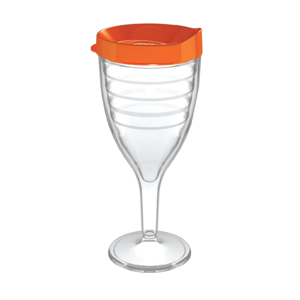 12 oz. double-wall insulated SAN plastic Double Wall Wine Goblet.... from ASI 73871 Next Promotions LLC
