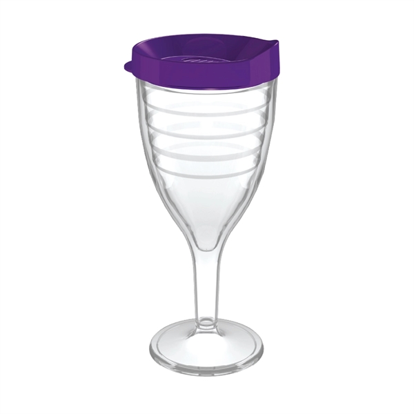 12 oz. double-wall insulated SAN plastic Double Wall Wine Goblet.... from ASI 73871 Next Promotions LLC