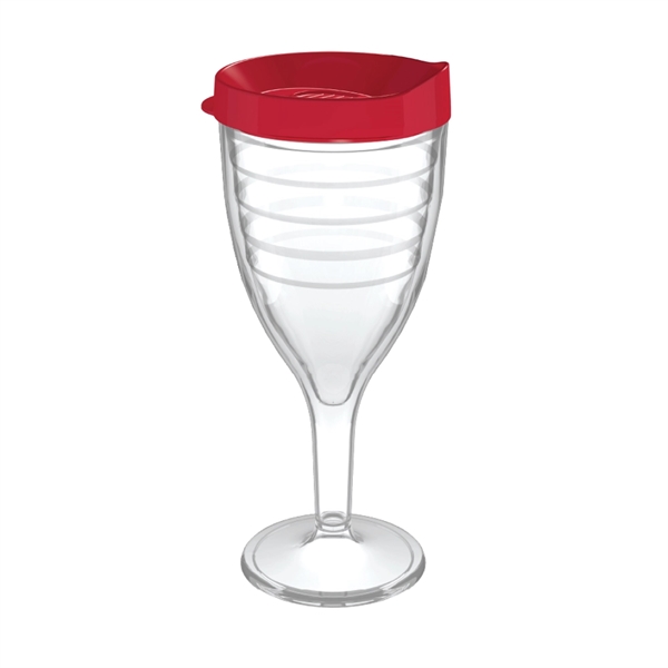 12 oz. double-wall insulated SAN plastic Double Wall Wine Goblet.... from ASI 73871 Next Promotions LLC