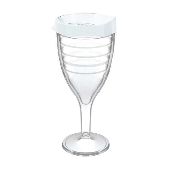 12 oz. double-wall insulated SAN plastic Double Wall Wine Goblet.... from ASI 73871 Next Promotions LLC