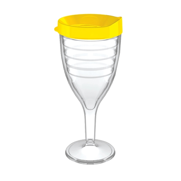 12 oz. double-wall insulated SAN plastic Double Wall Wine Goblet.... from ASI 73871 Next Promotions LLC