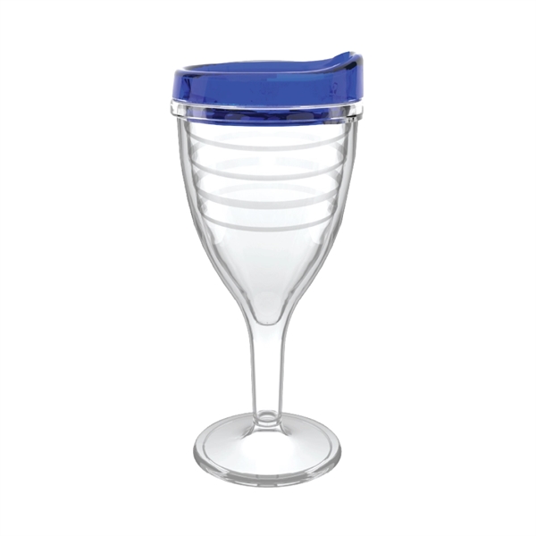12 oz. double-wall insulated SAN plastic Double Wall Wine Goblet.... from ASI 73871 Next Promotions LLC