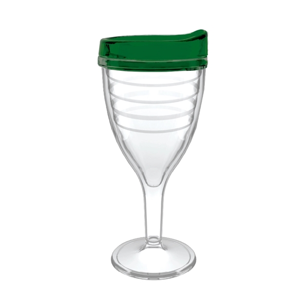 12 oz. double-wall insulated SAN plastic Double Wall Wine Goblet.... from ASI 73871 Next Promotions LLC