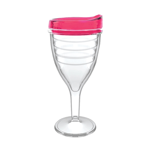 12 oz. double-wall insulated SAN plastic Double Wall Wine Goblet.... from ASI 73871 Next Promotions LLC