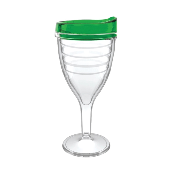 12 oz. double-wall insulated SAN plastic Double Wall Wine Goblet.... from ASI 73871 Next Promotions LLC