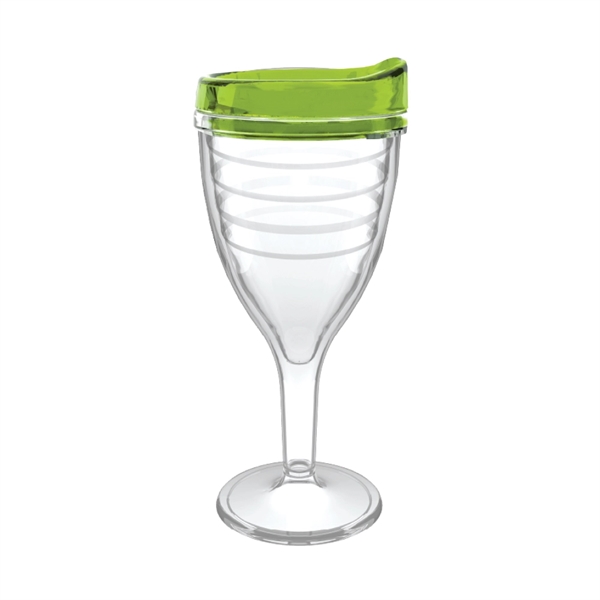 12 oz. double-wall insulated SAN plastic Double Wall Wine Goblet.... from ASI 73871 Next Promotions LLC
