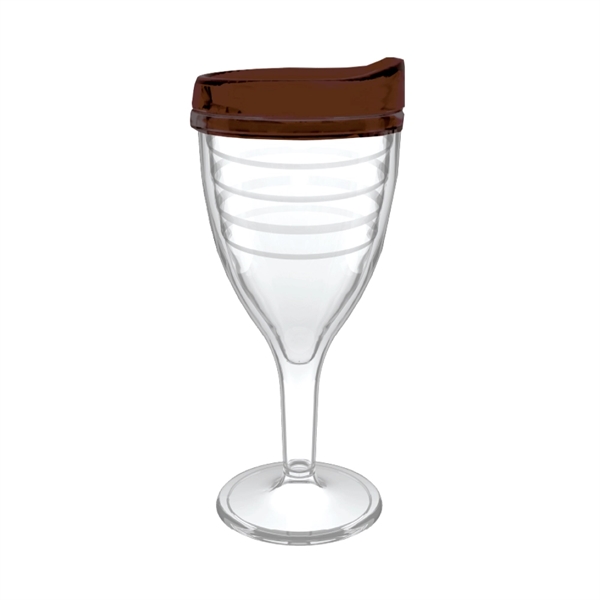 12 oz. double-wall insulated SAN plastic Double Wall Wine Goblet.... from ASI 73871 Next Promotions LLC