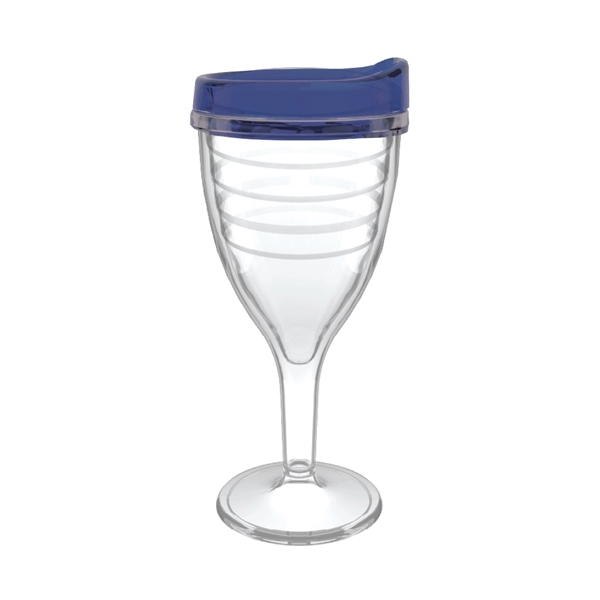 12 oz. double-wall insulated SAN plastic Double Wall Wine Goblet.... from ASI 73871 Next Promotions LLC