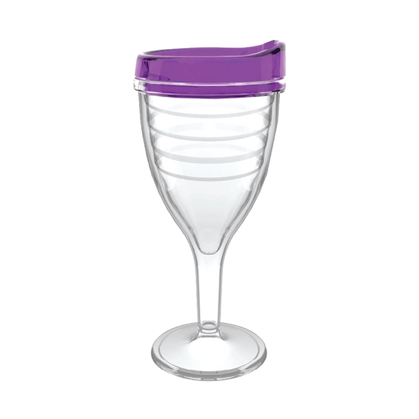 12 oz. double-wall insulated SAN plastic Double Wall Wine Goblet.... from ASI 73871 Next Promotions LLC