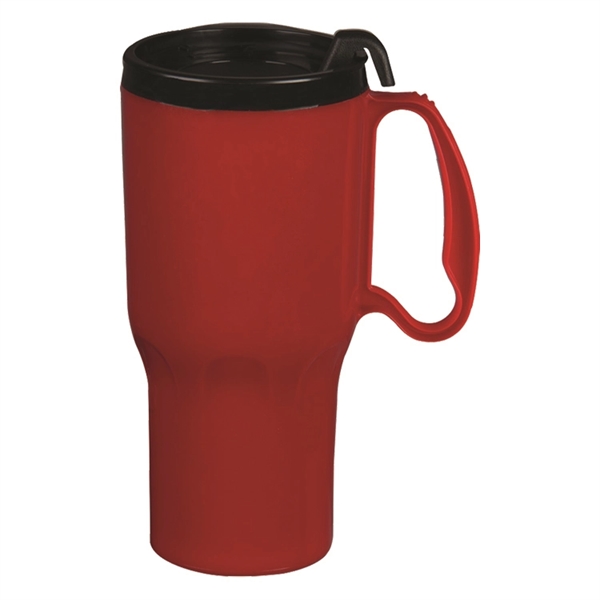 21oz. double-wall insulated polypropylene Sportster Mug. Includes spill-resistant, snap-on lid with... from ASI 73871 Next Promotions LLC