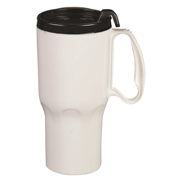 21oz. double-wall insulated polypropylene Sportster Mug. Includes spill-resistant, snap-on lid with... from ASI 73871 Next Promotions LLC