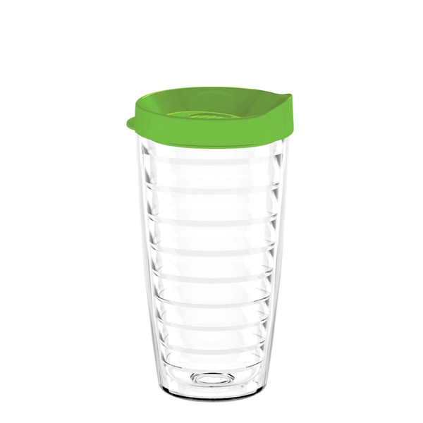16oz. double-wall insulated tumbler with promotional grade construction. Includes snap-on, thumb... from ASI 73871 Next Promotions LLC / Next Products LLC