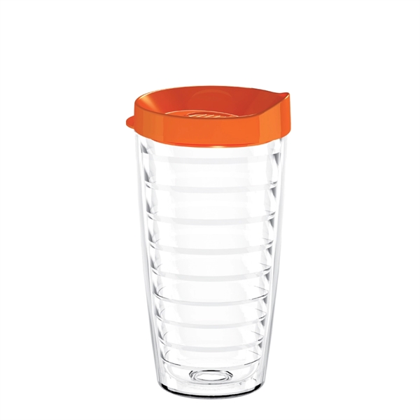 16oz. double-wall insulated tumbler with promotional grade construction. Includes snap-on, thumb... from ASI 73871 Next Promotions LLC / Next Products LLC