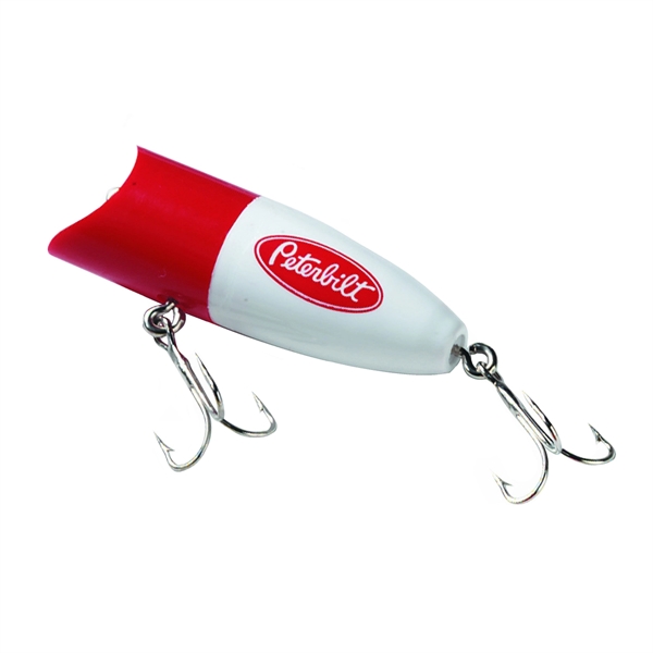 Hot Shot(TM) 2.5" red and white fishing lure with reusable hook... from ASI 63549 Jornik Manufacturing Corp / Jornik