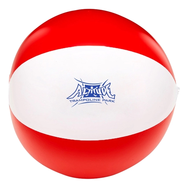 16" inflatable two-tone beach ball with customization.... from ASI 63549 Jornik Manufacturing Corp / Jornik
