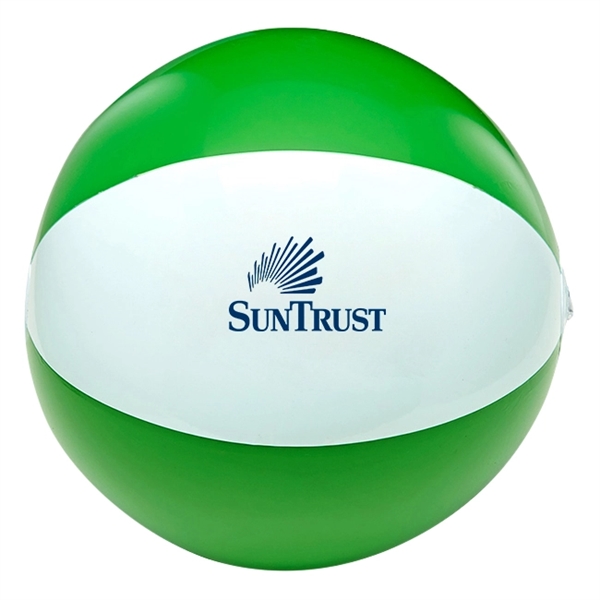 16" inflatable two-tone beach ball with customization.... from ASI 63549 Jornik Manufacturing Corp / Jornik