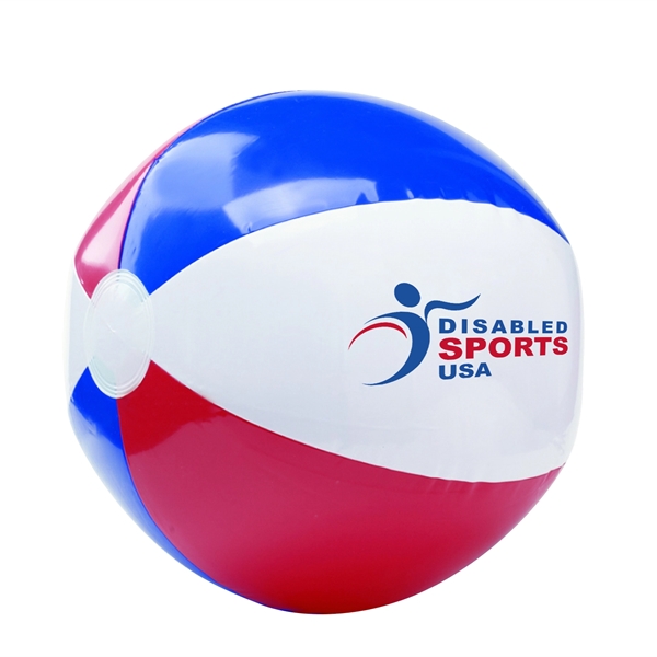 16" inflatable beach ball with patriotic colors.... from ASI 63549 Jornik Manufacturing Corp / Jornik