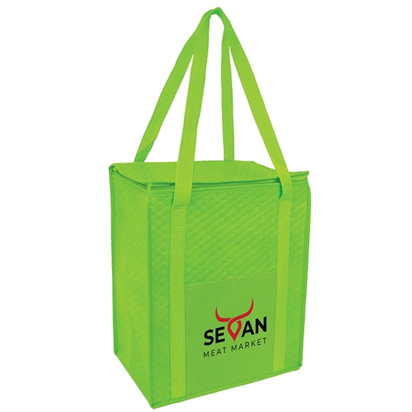 Large size hot/cold cooler tote with foil lining to keep food... from ASI 30112 ACE Products