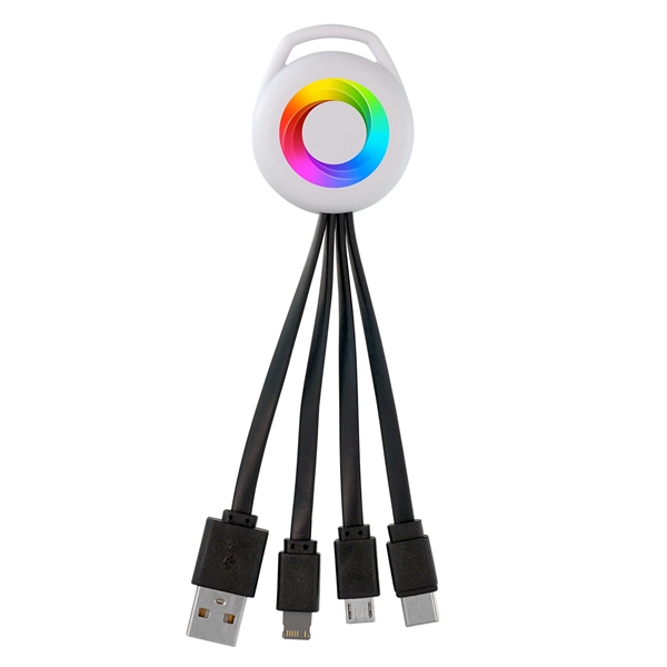 VIVID 3-IN-1 CHARGING CABLE... from ASI 30208 A P Specialties / AP Specialties