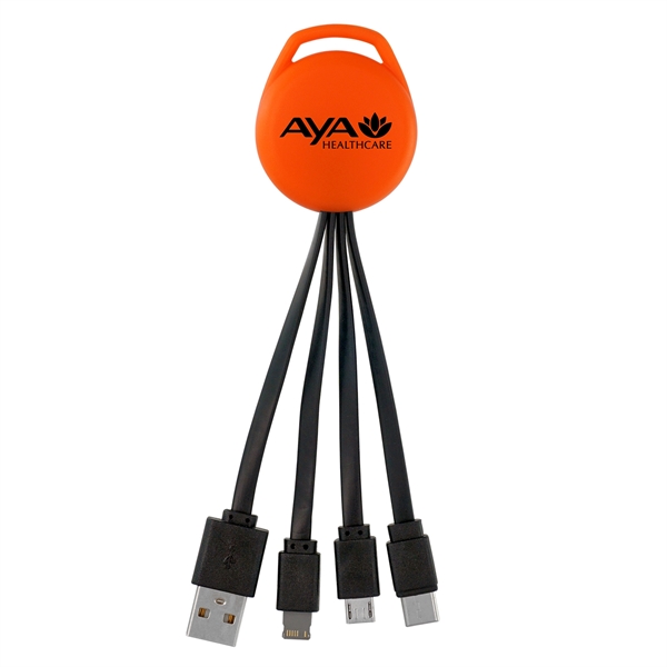 VIVID 3-IN-1 CHARGING CABLE... from ASI 30208 A P Specialties / AP Specialties