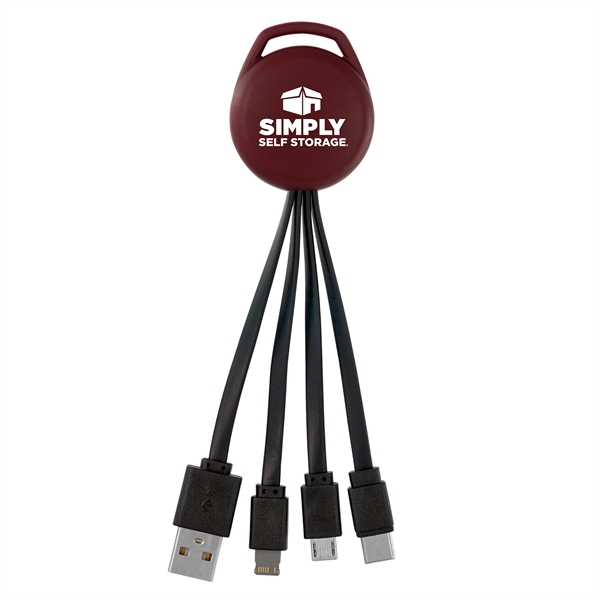 VIVID 3-IN-1 CHARGING CABLE... from ASI 30208 A P Specialties / AP Specialties