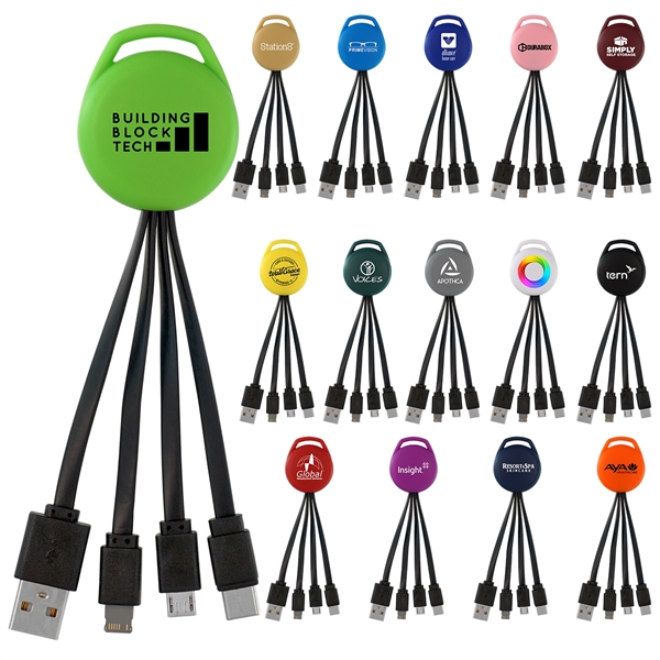 VIVID 3-IN-1 CHARGING CABLE... from ASI 30208 A P Specialties / AP Specialties