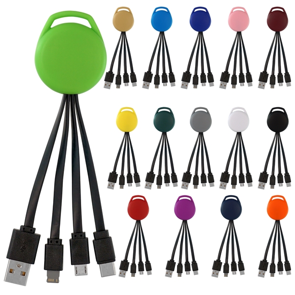 VIVID 3-IN-1 CHARGING CABLE... from ASI 30208 A P Specialties / AP Specialties