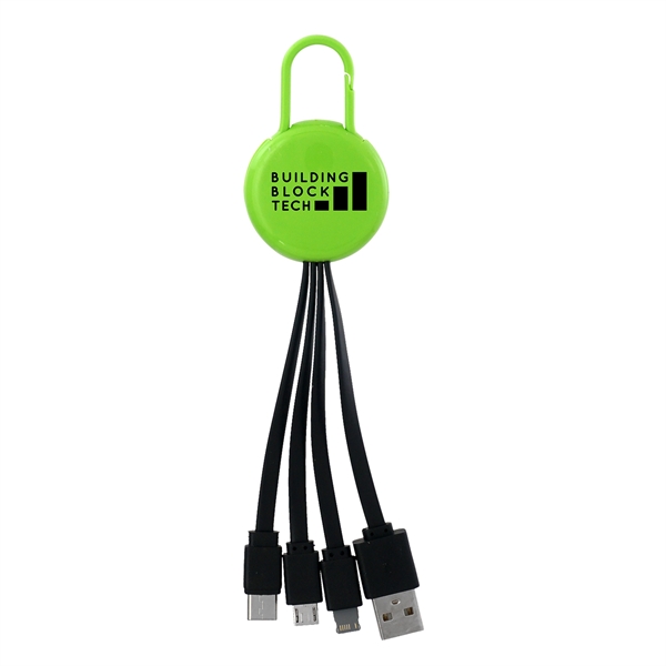 COLORFUL CLIP 3 IN 1 CHARGING CABLE... from ASI 30208 A P Specialties / AP Specialties