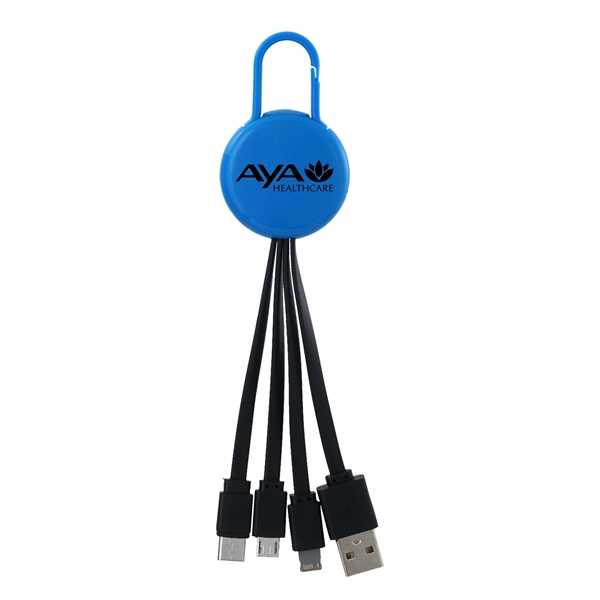 COLORFUL CLIP 3 IN 1 CHARGING CABLE... from ASI 30208 A P Specialties / AP Specialties