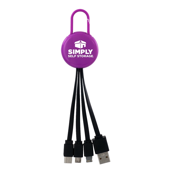 COLORFUL CLIP 3 IN 1 CHARGING CABLE... from ASI 30208 A P Specialties / AP Specialties
