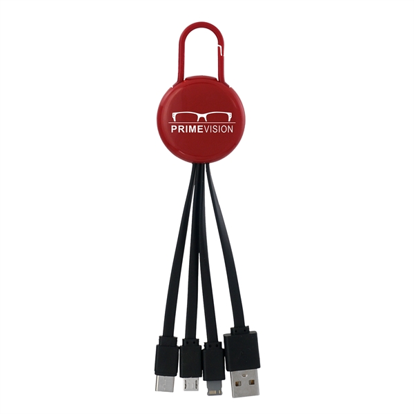 COLORFUL CLIP 3 IN 1 CHARGING CABLE... from ASI 30208 A P Specialties / AP Specialties