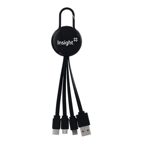 COLORFUL CLIP 3 IN 1 CHARGING CABLE... from ASI 30208 A P Specialties / AP Specialties