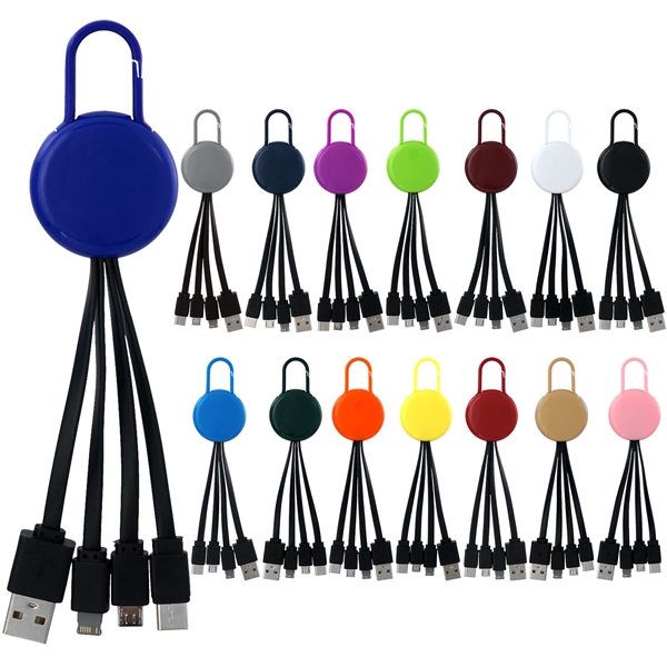 COLORFUL CLIP 3 IN 1 CHARGING CABLE... from ASI 30208 A P Specialties / AP Specialties