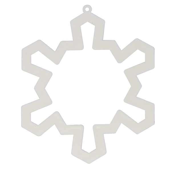 3.5" snowflake-shaped plastic cookie cutter and tree ornament.... from ASI 59683 Harco Enterprises LTD