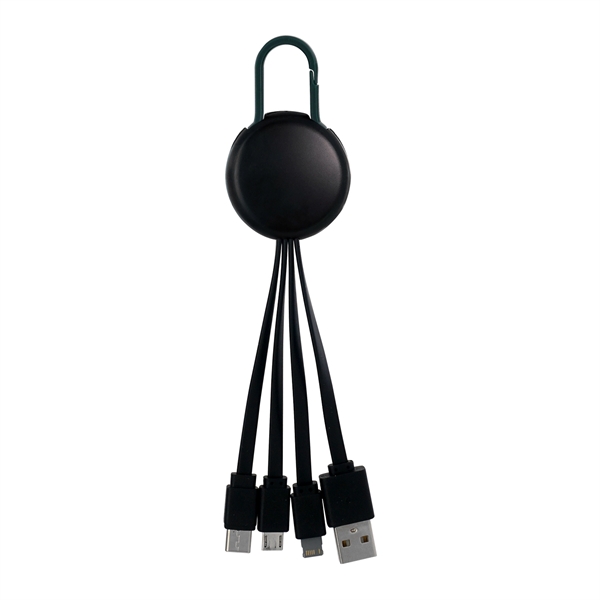 BLACK COLORFUL CLIP 3 IN 1 CHARGING CABLE... from ASI 30208 A P Specialties / AP Specialties