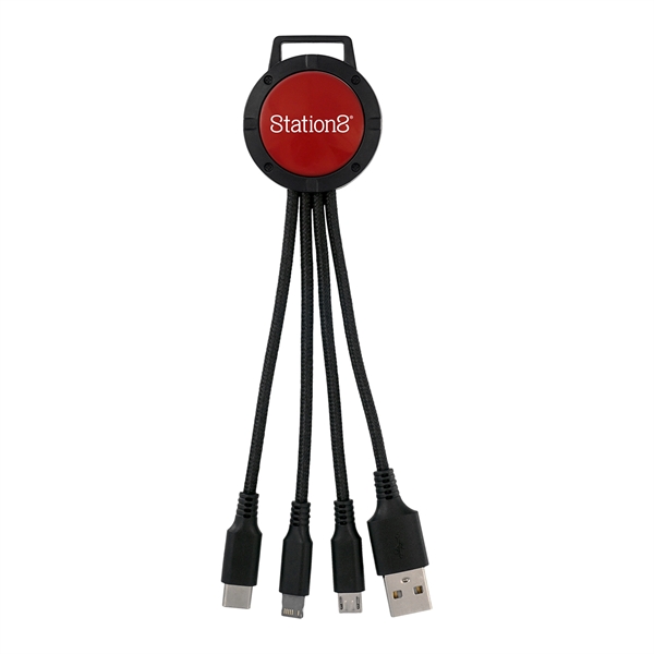 TWO TONE 3-IN-1 CHARGING CABLE... from ASI 30208 A P Specialties / AP Specialties