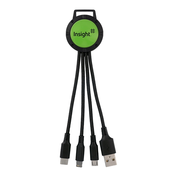 TWO TONE 3-IN-1 CHARGING CABLE... from ASI 30208 A P Specialties / AP Specialties