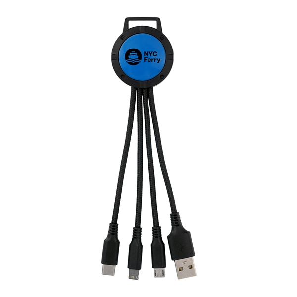 TWO TONE 3-IN-1 CHARGING CABLE... from ASI 30208 A P Specialties / AP Specialties