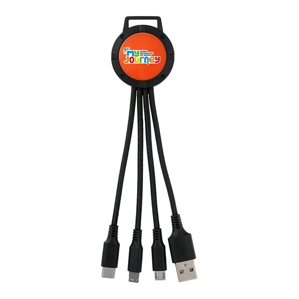 TWO TONE 3-IN-1 CHARGING CABLE... from ASI 30208 A P Specialties / AP Specialties